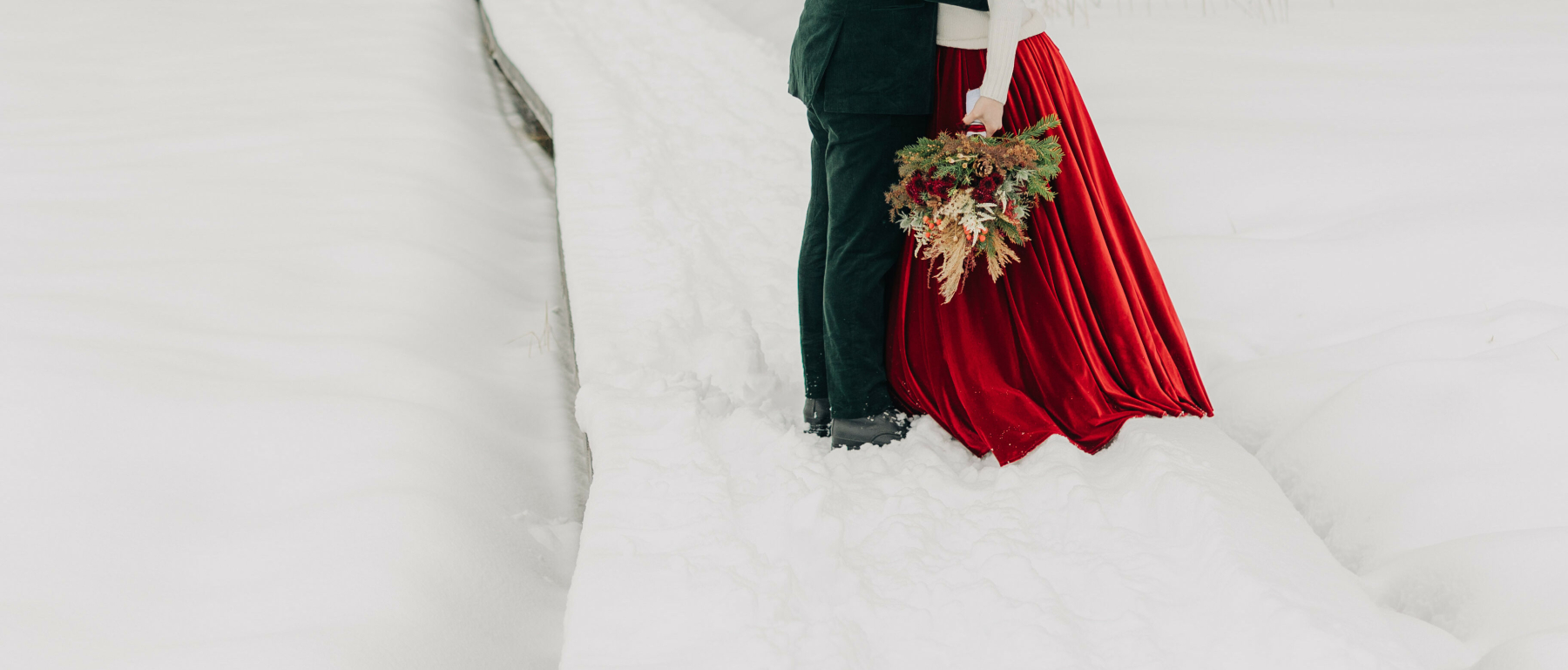 Bilder von der Winterhochzeit im März