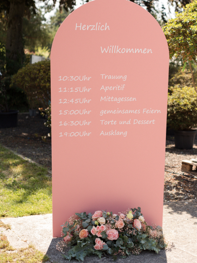 Tagesbablauf Hochzeit